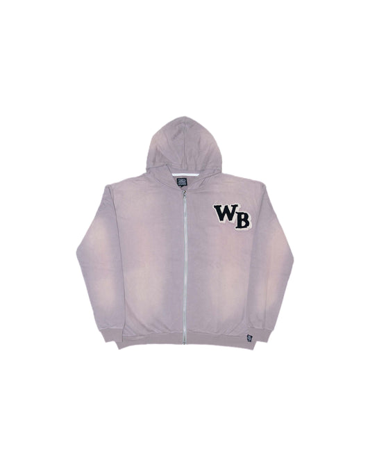 Wild Boyz Fabric Stiched zip Up (cool grey)