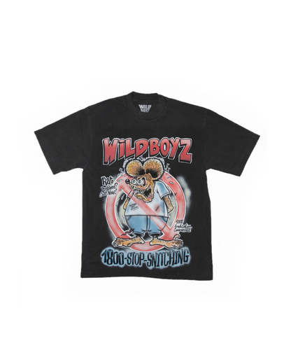 Stop Snitching Tee (Vintage Black)