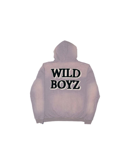 Wild Boyz Fabric Stiched zip Up (cool grey)