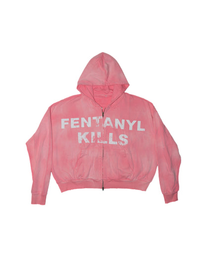 Fentanyl Kills Zip Up (Pink)