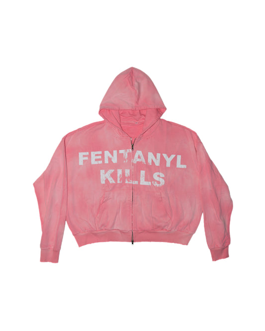 Fentanyl Kills Zip Up (Pink)